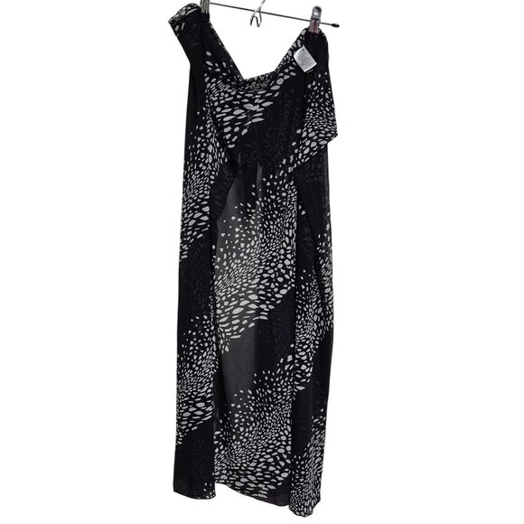 Swimsuits For All Black White Sarong Wrap Skirt Plus Size Beach Swim Pool - Picture 2 of 4